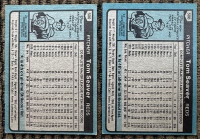 TOM SEAVER Lot Of 4 Topps Cards 1974 1980 1981 New York Mets Cincinnati Reds - Thumbnail 5