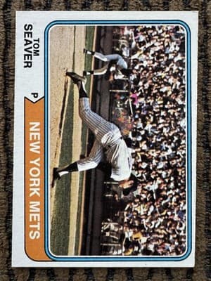 TOM SEAVER Lot Of 4 Topps Cards 1974 1980 1981 New York Mets Cincinnati Reds - Thumbnail 2