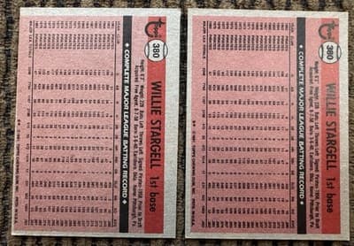 WILLIE STARGELL 4 Topps Baseball Cards Lot. 1973 1975 1981 X2 Pittsburgh Pirates - Thumbnail 7