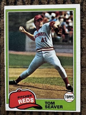 TOM SEAVER Lot Of 4 Topps Cards 1974 1980 1981 New York Mets Cincinnati Reds - Thumbnail 6