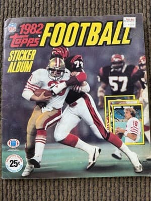 Lot Of 5 Vintage Topps MLB NFL Sticker Albums 1981-1984, Individual Stickers - Thumbnail 17