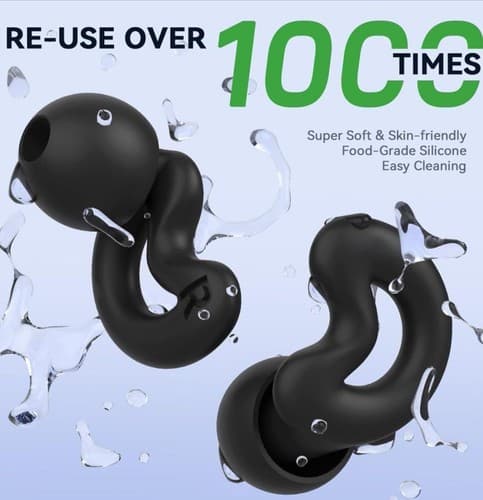Relaxcharm Ear Plugs Sleeping Noise Cancelling Up to NRR49dB-Ultra Soft silicone - Thumbnail 4