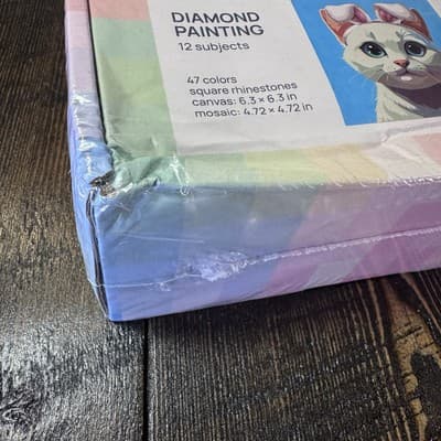 12 Pack Cat Diamond Painting Kit for Adults - Kitten Cat Art - Thumbnail 3