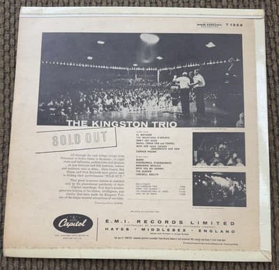 The Kingston Trio Vintage Lot Of 5 Albums Vinyl CAPITOL Records - Thumbnail 8