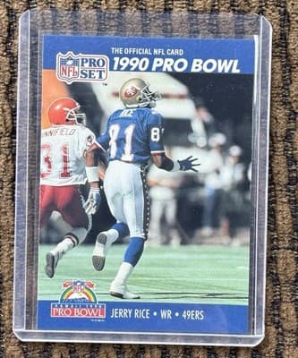 11 JERRY RICE NFL FOOTBALL CARD LOT 1990-1991, PRO SET SCORE, ALL CARDS NM-M - Thumbnail 4
