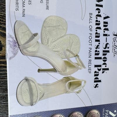 Ballotte Ball of Foot Pads For Pain Relief Anti Shock Metatarsal 2 Pair NUDE - Thumbnail 8