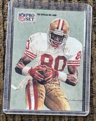 11 JERRY RICE NFL FOOTBALL CARD LOT 1990-1991, PRO SET SCORE, ALL CARDS NM-M - Thumbnail 6
