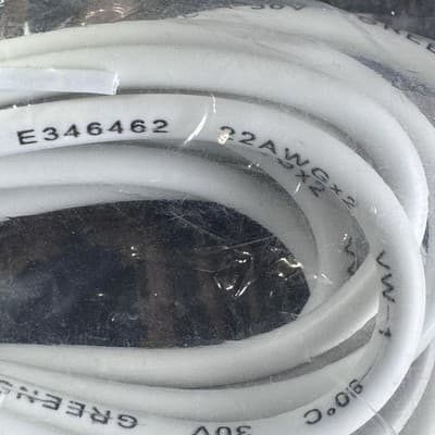 USB to USB C Cable - White - 22 AWG x 2 - 8 feet charging cord - Apple - Samsung - Thumbnail 5
