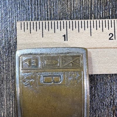 Vintage Giant Grip Belt Buckle Made In USA Letter B *true Silver Plate* - Thumbnail 10