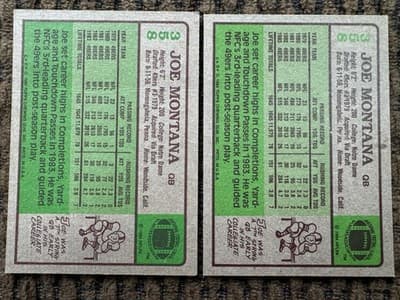 Lot of 27 Different JOE MONTANA Football Cards 1984-1991, Topps Score Pro Set - Thumbnail 3