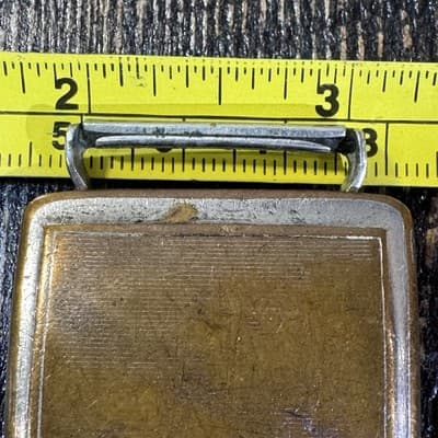 Vintage Giant Grip Belt Buckle Made In USA Letter B *true Silver Plate* - Thumbnail 11