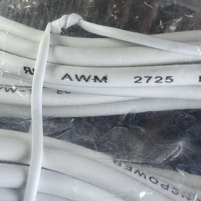 USB to USB C Cable - White - 22 AWG x 2 - 8 feet charging cord - Apple - Samsung - Thumbnail 4