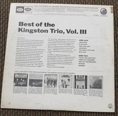 The Kingston Trio Vintage Lot Of 5 Albums Vinyl CAPITOL Records - Thumbnail 13