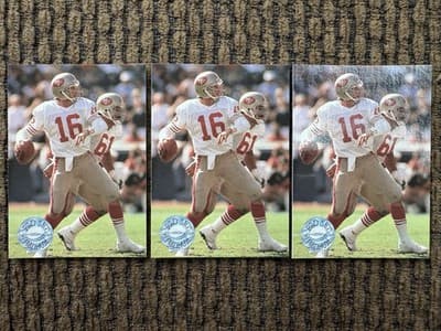 Lot of 27 Different JOE MONTANA Football Cards 1984-1991, Topps Score Pro Set - Thumbnail 13