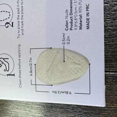 Ballotte Ball of Foot Pads For Pain Relief Anti Shock Metatarsal 2 Pair NUDE - Thumbnail 10