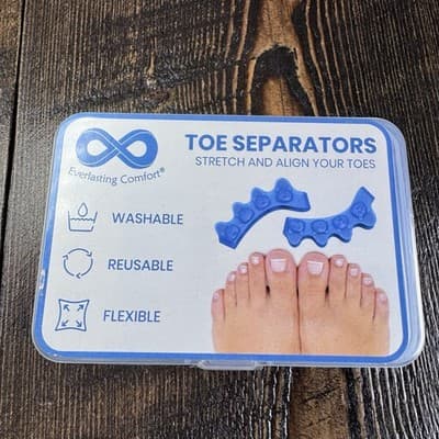 Everlasting Comfort Toe Separators Spacers Bunion Corrector Washable Reusable