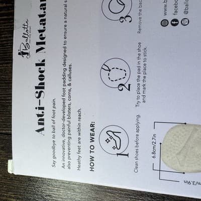Ballotte Ball of Foot Pads For Pain Relief Anti Shock Metatarsal 2 Pair NUDE - Thumbnail 12