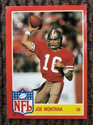 Lot of 27 Different JOE MONTANA Football Cards 1984-1991, Topps Score Pro Set - Thumbnail 7