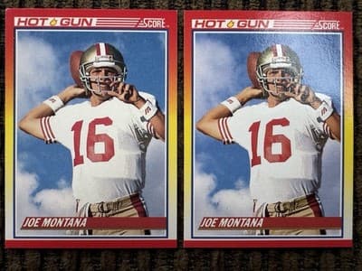Lot of 27 Different JOE MONTANA Football Cards 1984-1991, Topps Score Pro Set - Thumbnail 11