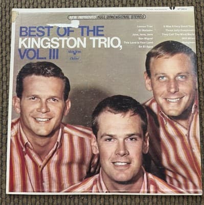 The Kingston Trio Vintage Lot Of 5 Albums Vinyl CAPITOL Records - Thumbnail 12