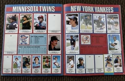 Lot Of 5 Vintage Topps MLB NFL Sticker Albums 1981-1984, Individual Stickers - Thumbnail 14