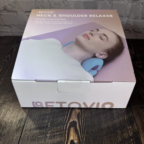 Heated Neck And Shoulder Stretcher Relaxer Cervical Spine Pain Relief - Thumbnail 7