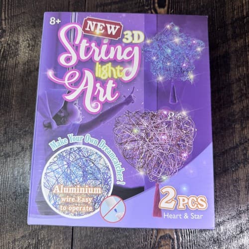 3D String Art Kit for Kids Birthday Gifts Crafts DIY Lantern Toys Heart And Star