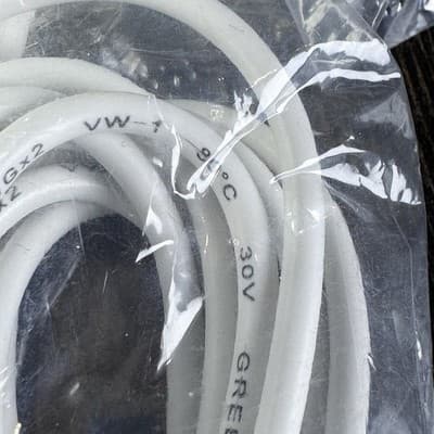 USB to USB C Cable - White - 22 AWG x 2 - 8 feet charging cord - Apple - Samsung - Thumbnail 6