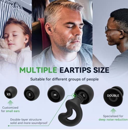 Relaxcharm Ear Plugs Sleeping Noise Cancelling Up to NRR49dB-Ultra Soft silicone - Thumbnail 5