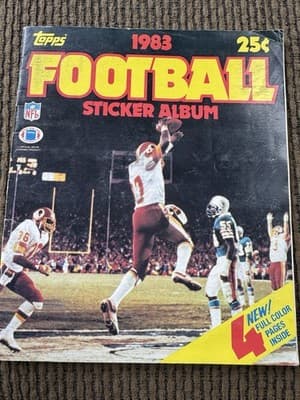Lot Of 5 Vintage Topps MLB NFL Sticker Albums 1981-1984, Individual Stickers - Thumbnail 22