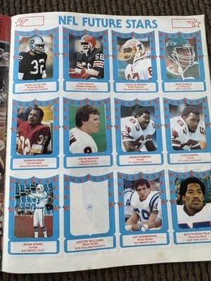 Lot Of 5 Vintage Topps MLB NFL Sticker Albums 1981-1984, Individual Stickers - Thumbnail 23