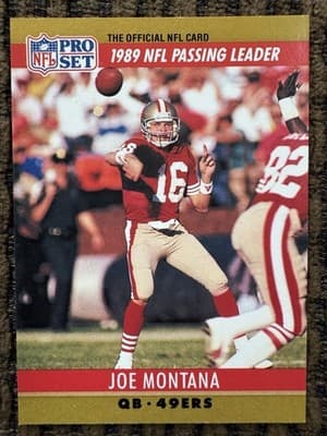 Lot of 27 Different JOE MONTANA Football Cards 1984-1991, Topps Score Pro Set - Thumbnail 24