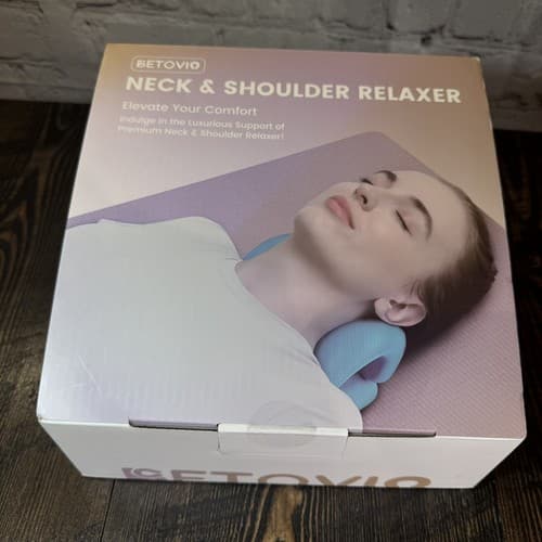 Heated Neck And Shoulder Stretcher Relaxer Cervical Spine Pain Relief - Thumbnail 6
