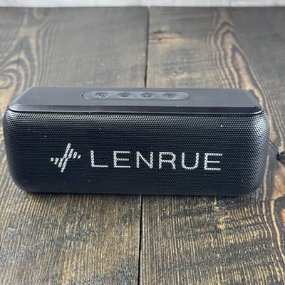 Lenrue Soundmate Portable Bluetooth Wireless Speaker Black - Thumbnail 2