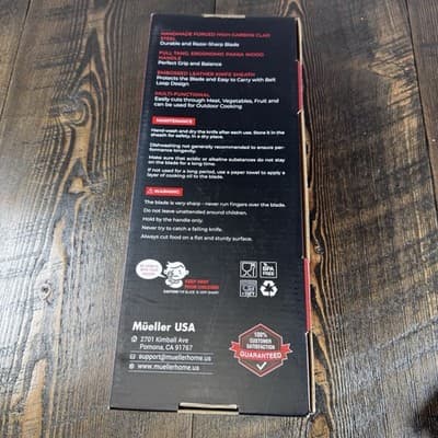 Mueller Ultra Forged High Carbon Steel Professional Butcher Knife Cleaver - Thumbnail 14