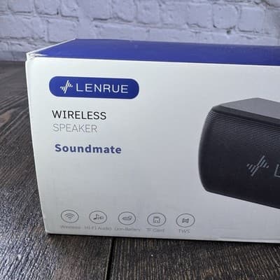 Lenrue Soundmate Portable Bluetooth Wireless Speaker Black - Thumbnail 16