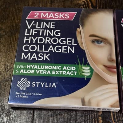 Stylia V-Line Lifting Collagen Face Mask Hyaluronic Acid & Aloe 4 Masks - Thumbnail 2