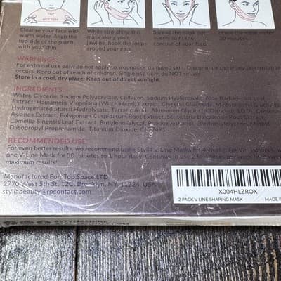 Stylia V-Line Lifting Collagen Face Mask Hyaluronic Acid & Aloe 4 Masks - Thumbnail 5