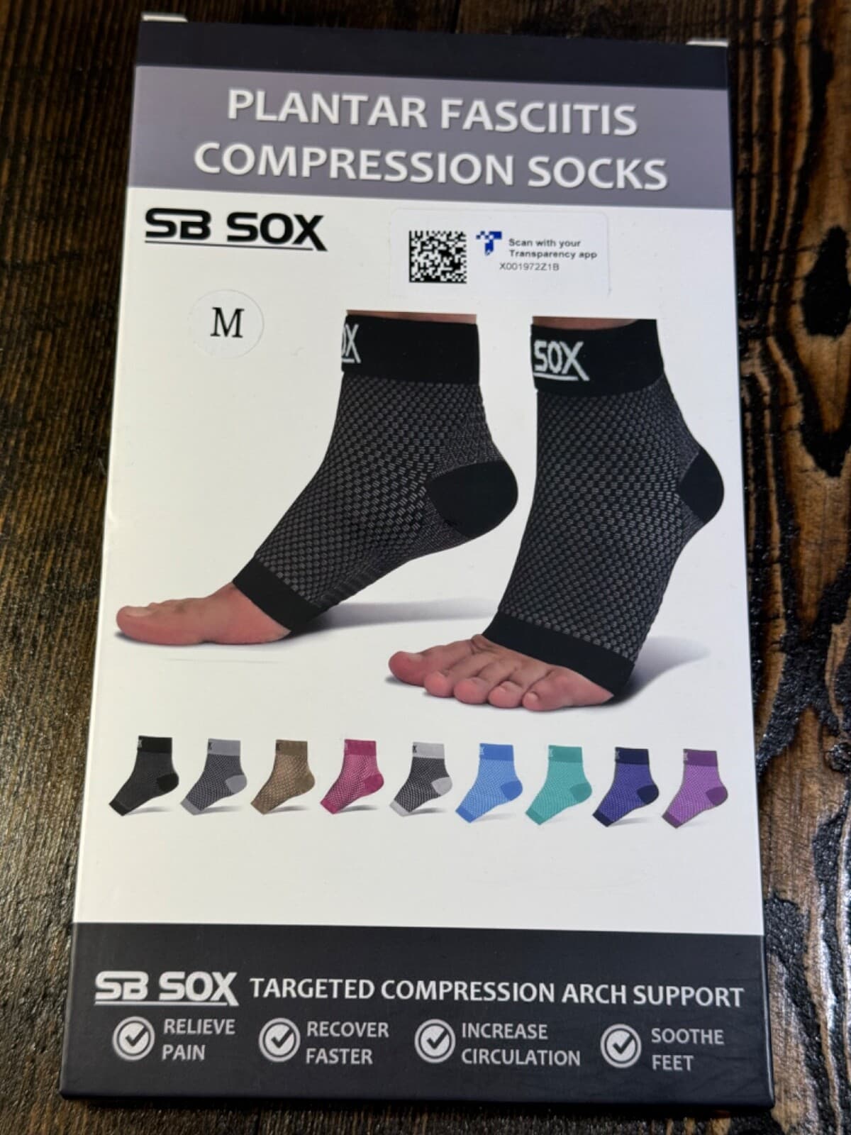 3x - SB Sox Plantar Fasciitis Compression socks for Men & Women Arch Support - Thumbnail 10