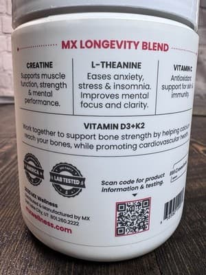 MX Wellness Creatine Monohydrate Gummies - Strawberry Lemon Flavor 90 Chews - Thumbnail 3