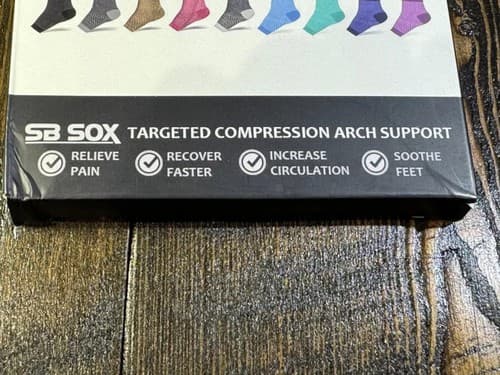 3x - SB Sox Plantar Fasciitis Compression socks for Men & Women Arch Support - Thumbnail 9