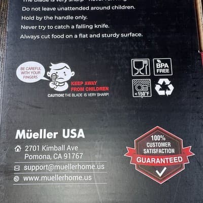 Mueller Ultra Forged High Carbon Steel Professional Butcher Knife Cleaver - Thumbnail 18