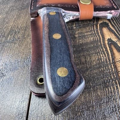 Mueller Ultra Forged High Carbon Steel Professional Butcher Knife Cleaver - Thumbnail 5