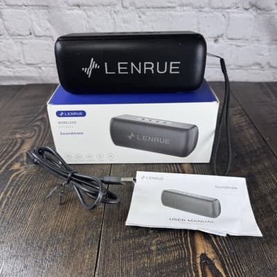 Lenrue Soundmate Portable Bluetooth Wireless Speaker Black - Thumbnail 10