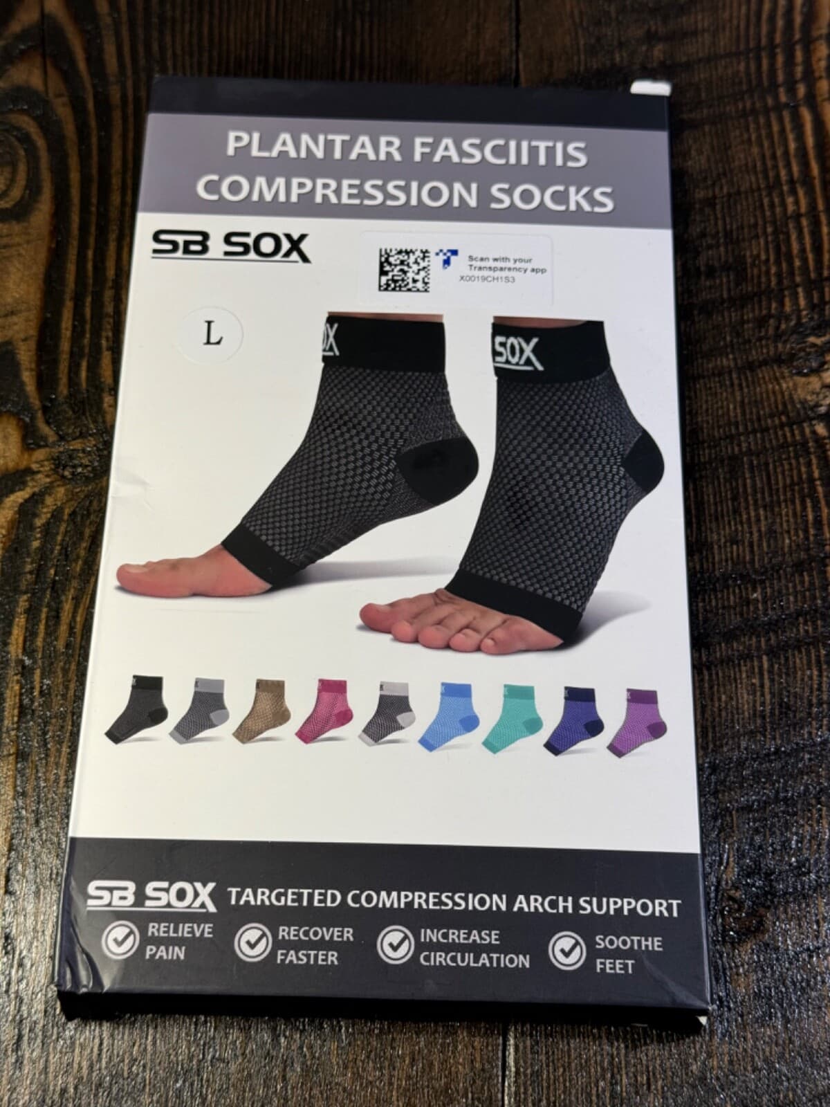 3x - SB Sox Plantar Fasciitis Compression socks for Men & Women Arch Support - Thumbnail 7