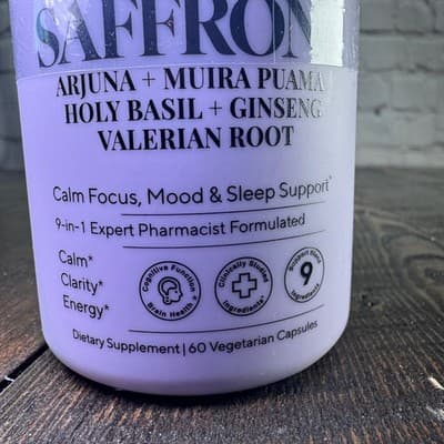 Plusplusultra Saffron+ 9-In-1 Dietary Supplement 60 Veg Capsules - Thumbnail 4
