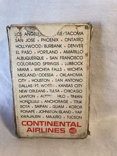 VTG Continental Airlines Playing Deck of Cards Pinochle - Airline - Aviation - Thumbnail 2