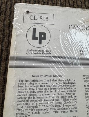 Rare Promo Benny Goodman The Famous 1938 Carnegie Hall Jazz Concert Vol 3, 1956? - Thumbnail 7