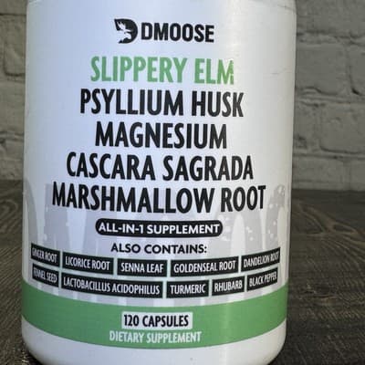 DMoose Slippery Elm Complex – All-in-One Supplement for Gut Wellness, 120 ct - Thumbnail 2