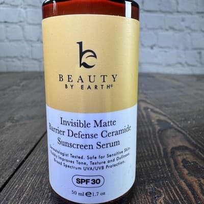 Beauty By Earth Sunscreen SPF 30 Invisible Matte Barrier Defense Ceramide - Thumbnail 2